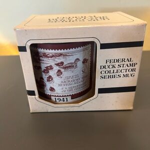1941 federal duck 🦆 stamp collectors mug ☕️